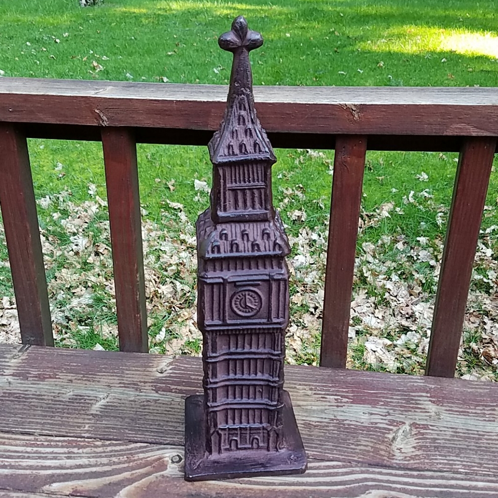 Big Ben Clock Tower London Metal Statue/Sculpture - 20" TALL
